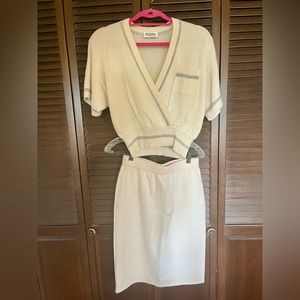 St John vintage top and skirt set